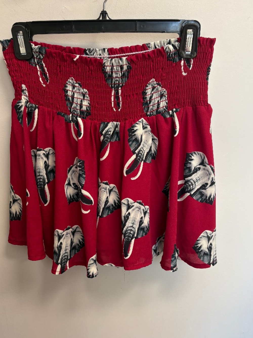 Alabama Crimson Tide Maroon Skort with Elephant Print  size M Gameday